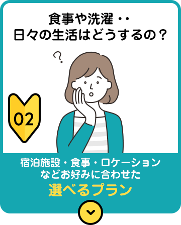 食事や洗濯・・日々の生活はどうするの？