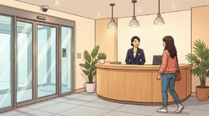 女性専用施設の入口