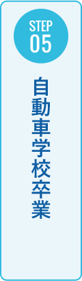 STEP05 自動車学校卒業